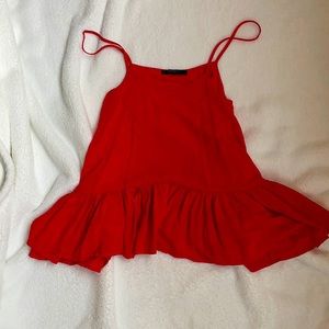 Red top flowy and comfortable